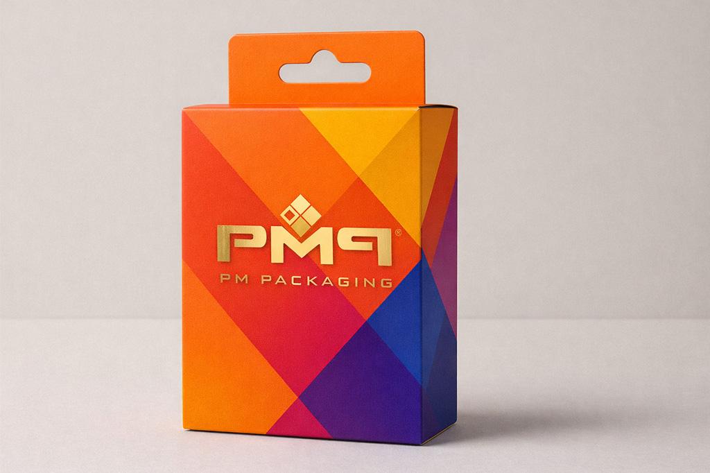 Retail product with hang tab displayed on pegboard