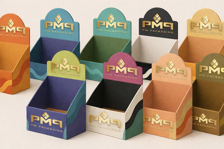 POP display with premium print and finishes in a retail setting