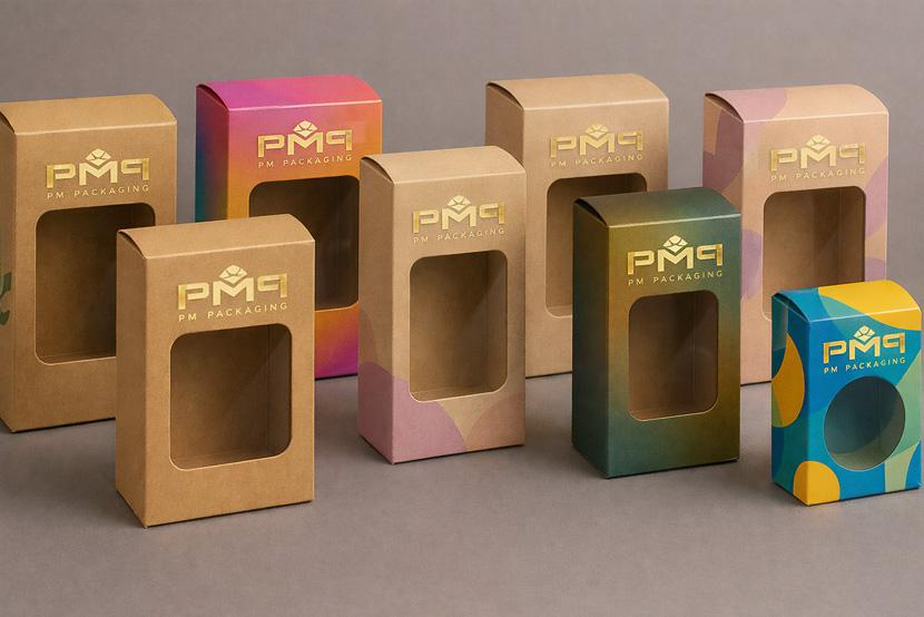 Window carton with premium print and a clean, clear aperture