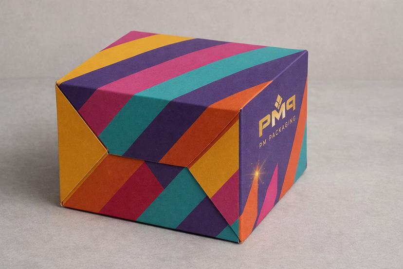 Auto bottom crash-lock carton assembled and ready to fill