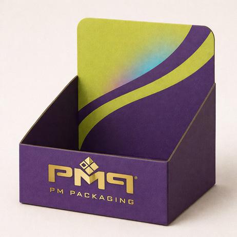 Eco-minded display tray printed with recyclable materials