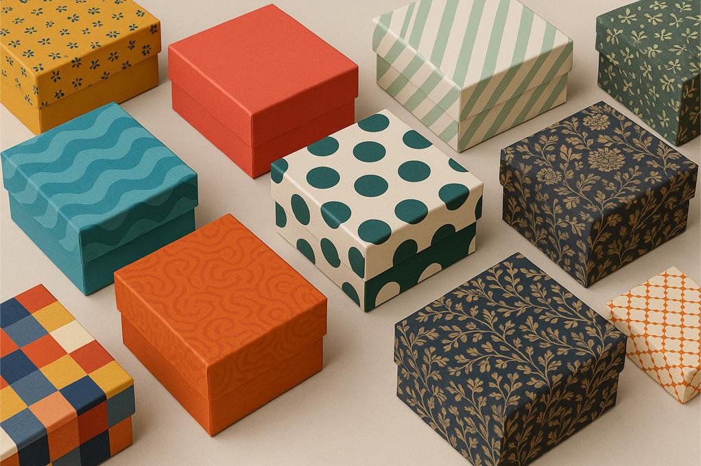 Rigid box with premium soft-touch laminate, foil, and embossing