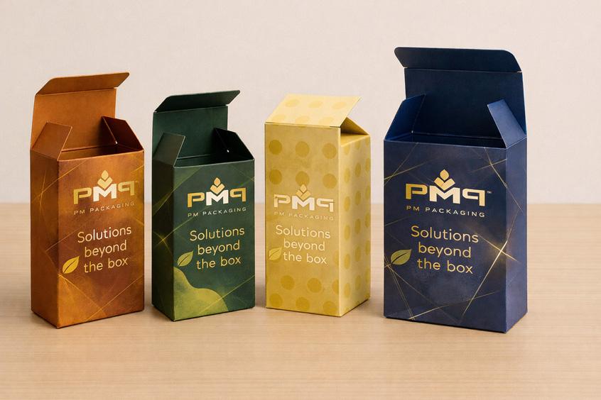 Straight Tuck End folding carton assembled with clean front-facing panel